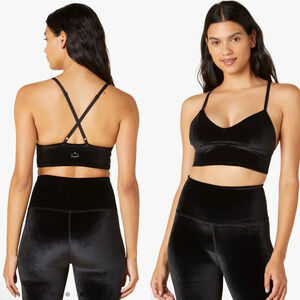 NWT Beyond Yoga Velvet Motion VIP Long Line Bra Size Small $68